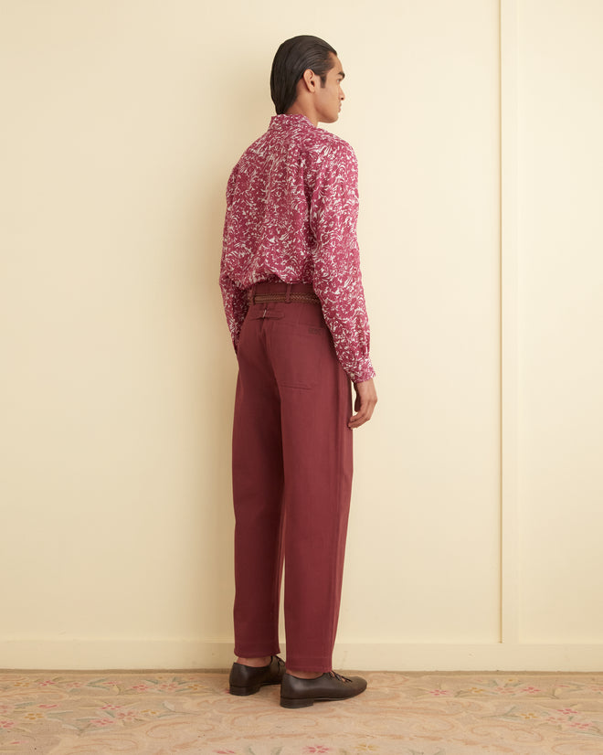 Hibiscus Spray Long Sleeve Shirt SHIRT BODE New York