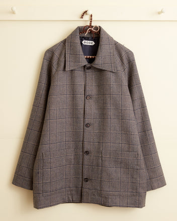 Houndstooth Check Coat - XS