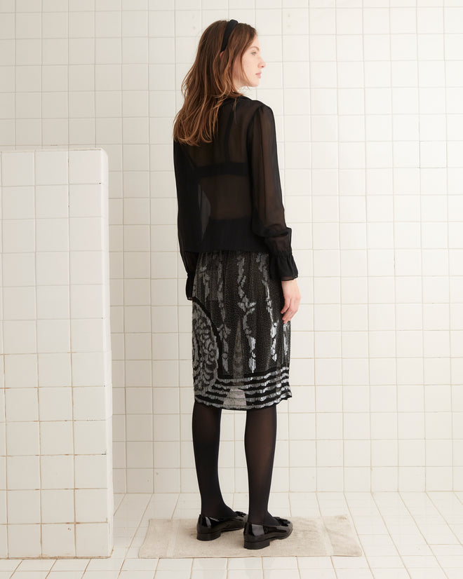 Hyatt Skirt - Black/Multi SKIRTS BODE New York