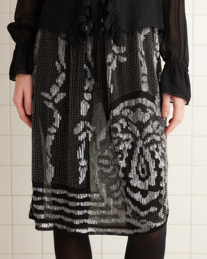 Hyatt Skirt - Black/Multi SKIRTS BODE New York