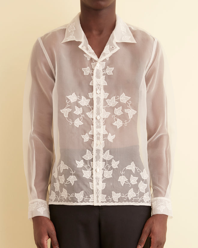 Ivy Appliqué Long Sleeve Shirt MENS SHIRTS BODE New York
