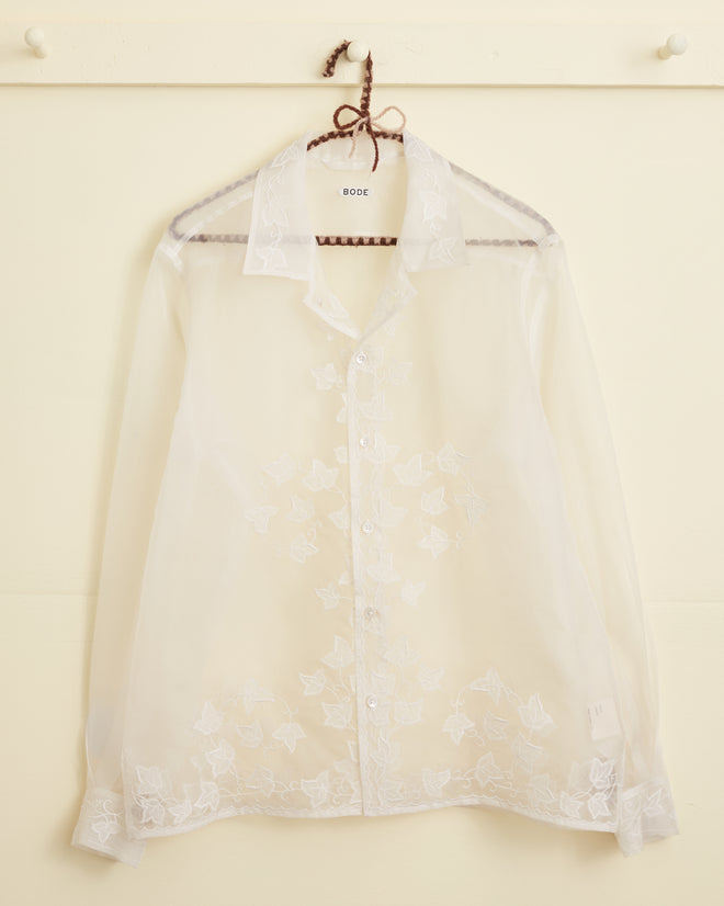 Ivy Appliqué Long Sleeve Shirt MENS SHIRTS BODE New York