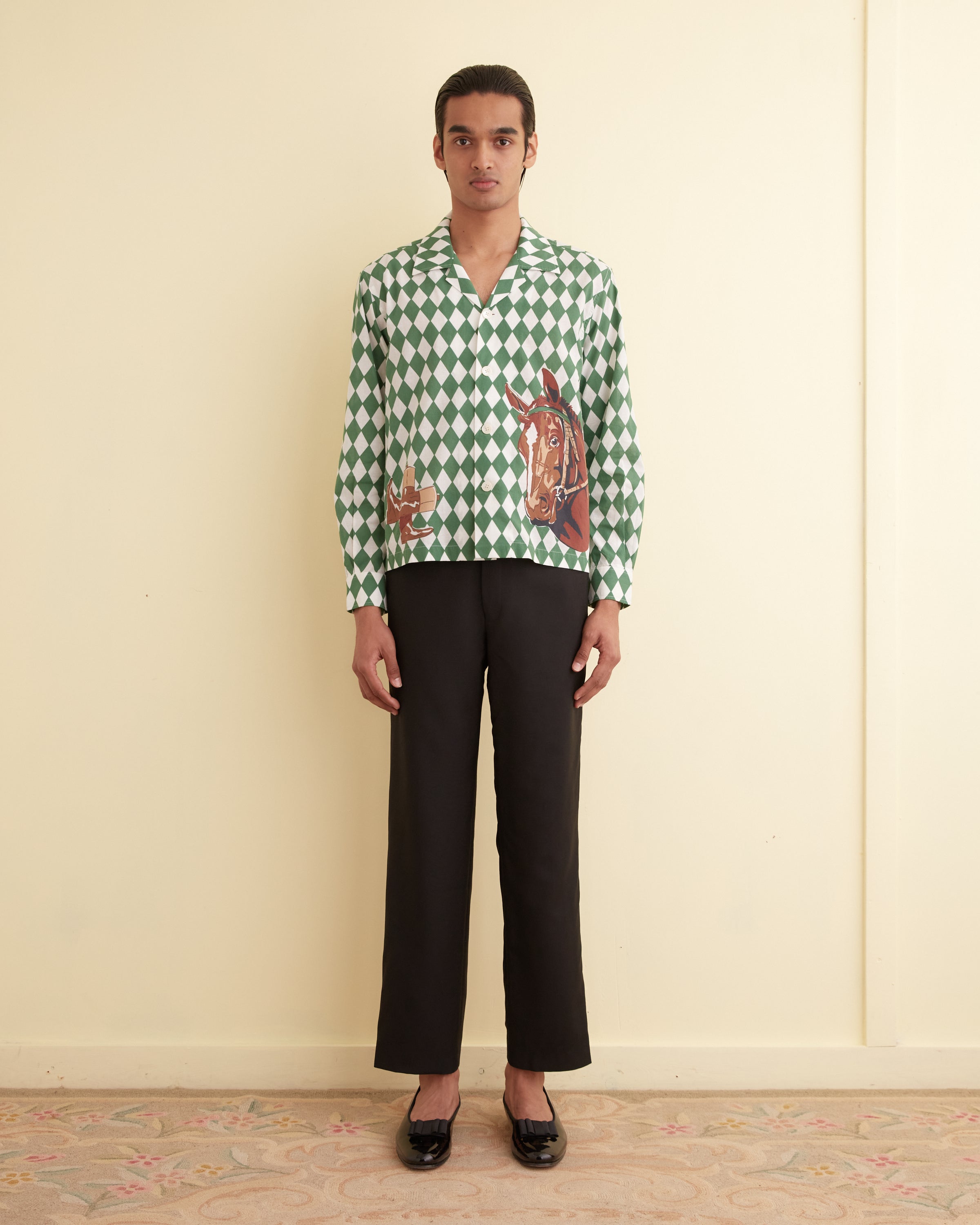 Jockey Diamond Long Sleeve Shirt – BODE