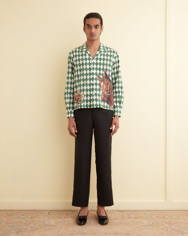 Jockey Diamond Long Sleeve Shirt MENS SHIRTS BODE New York