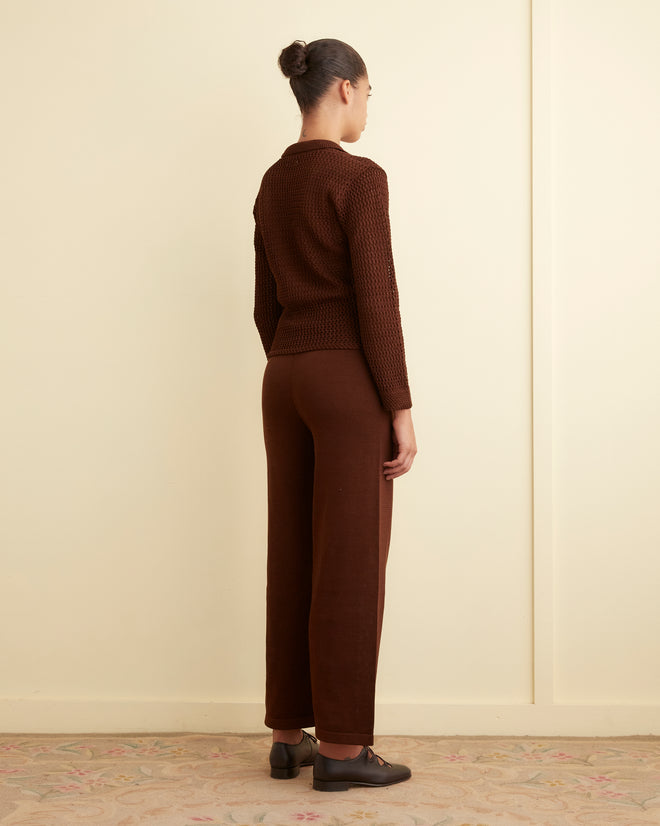 Johnny Knit Pants - Brown KNITWEAR BODE New York