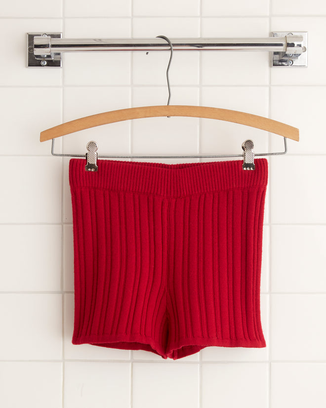 Keyes Shorts - Red WOMENS KNIT BOTTOMS BODE New York