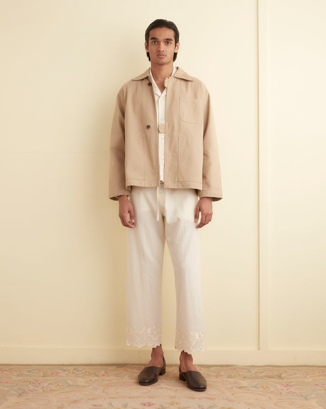 Twill Front Tab Jacket - Khaki OUTERWEAR BODE New York