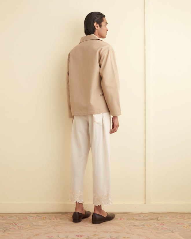Twill Front Tab Jacket - Khaki OUTERWEAR BODE New York