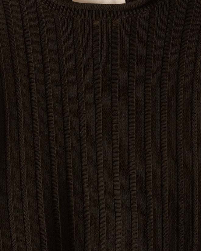 Ladder Stitch Pullover - Black