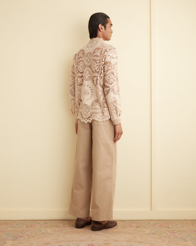 Latte Foam Long Sleeve Shirt - S/M