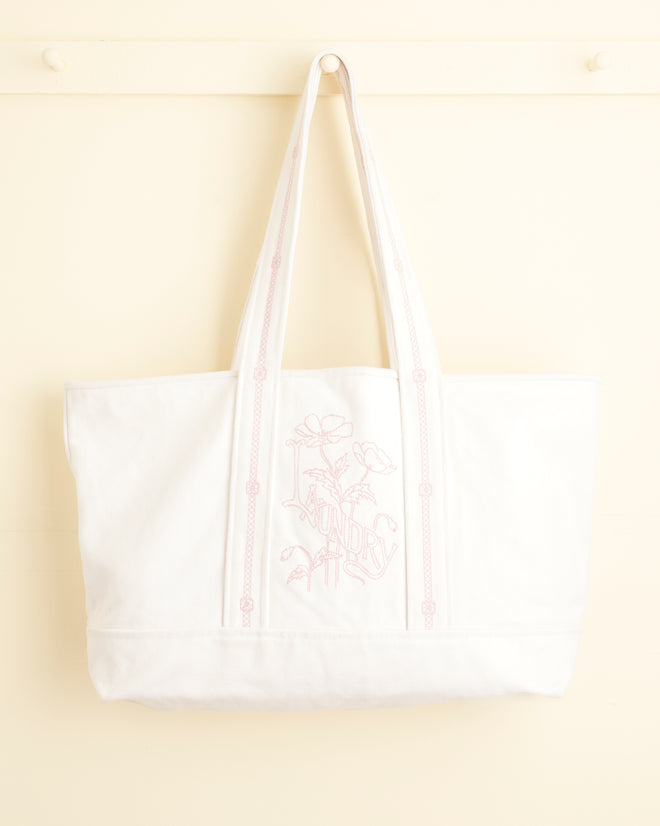 Laundry Tote - Natural Pink BAGS BODE New York