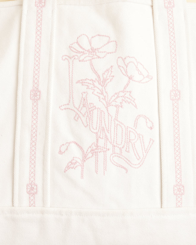 Laundry Tote - Natural Pink BAGS BODE New York