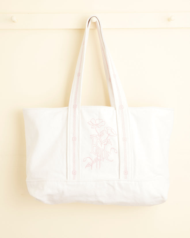 Laundry Tote - Natural Pink BAGS BODE New York