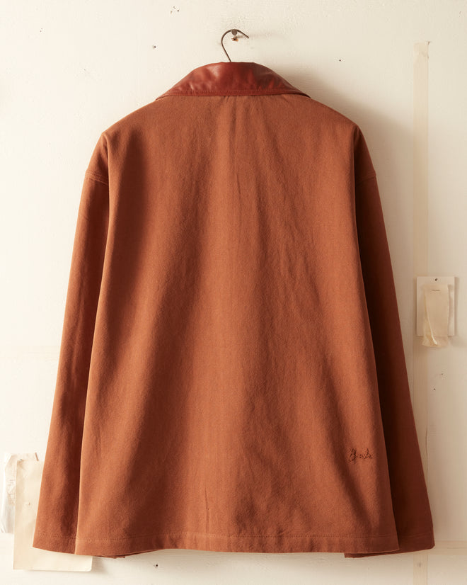 Leather Tab Jacket - Tan/Brown OUTERWEAR BODE New York
