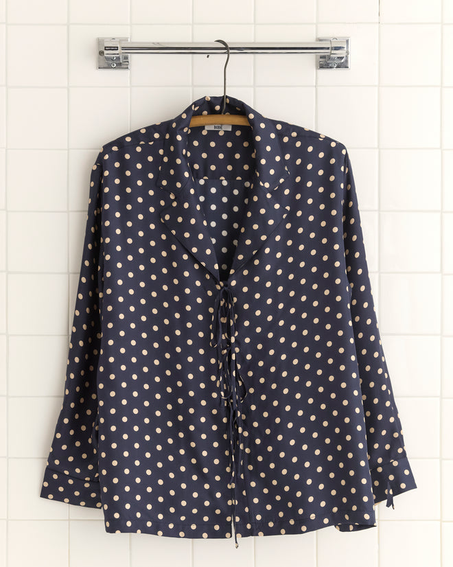 Polka Dot Micro Tie Long Sleeve Shirt SHIRT BODE New York