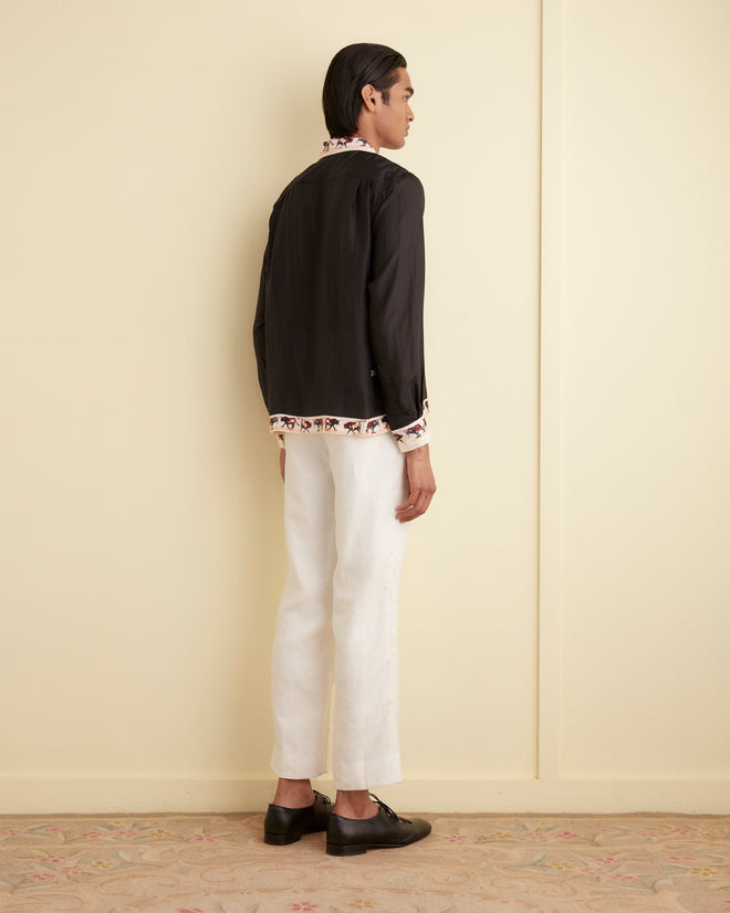 Linen Suiting Trousers - Ivory TROUSERS BODE New York