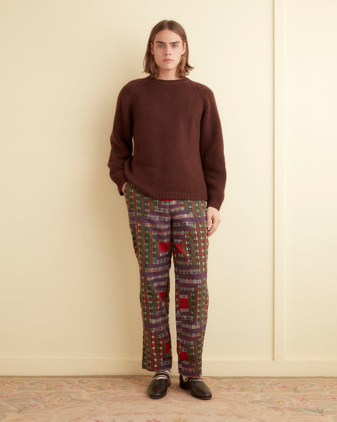 Plaid Log Cabin Trousers