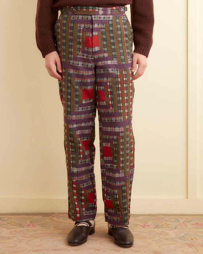 Plaid Log Cabin Trousers TROUSERS BODE New York