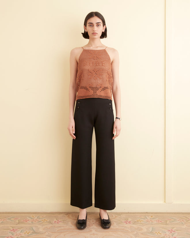 Mansfield Tank - Brown WOMENS KNIT TOPS BODE New York