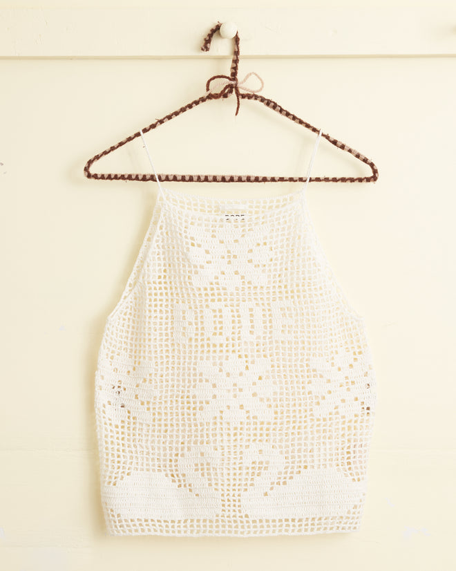 Mansfield Tank - Cream WOMENS KNIT TOPS BODE New York