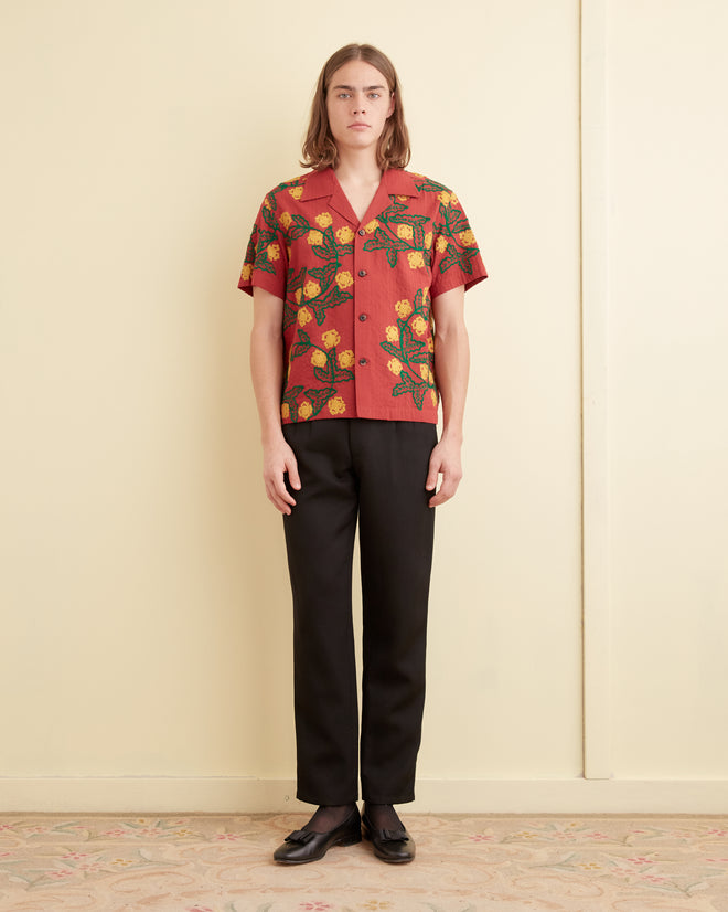 Marigold Wreath Short Sleeve Shirt SHIRT BODE New York
