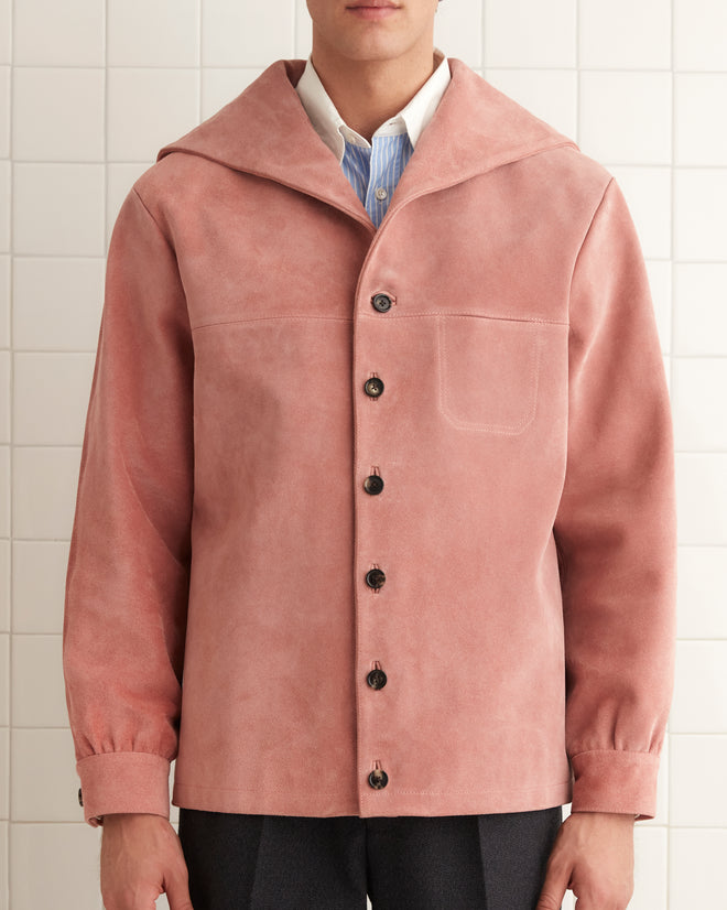 Mariner Suede Jacket - Pink MENS OUTERWEAR BODE New York