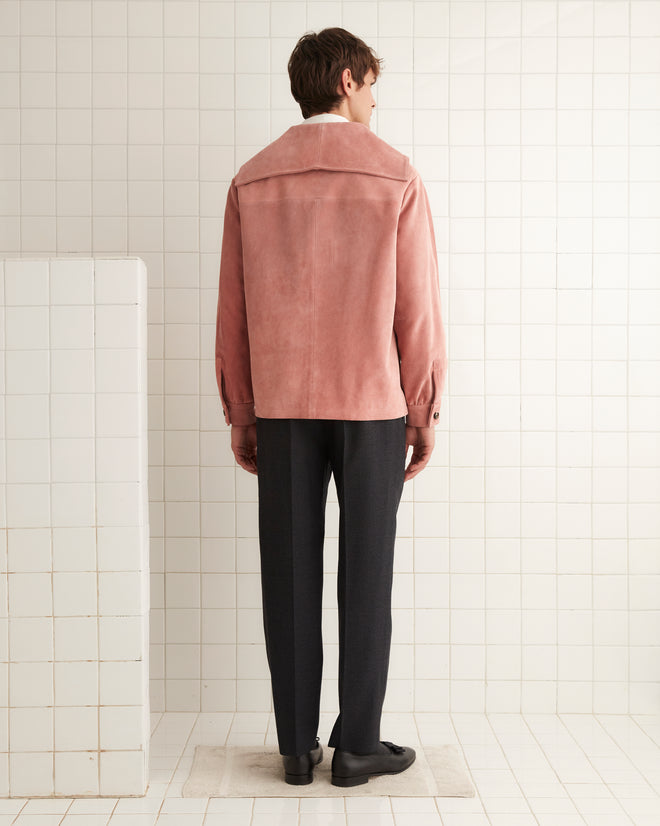 Mariner Suede Jacket - Pink MENS OUTERWEAR BODE New York