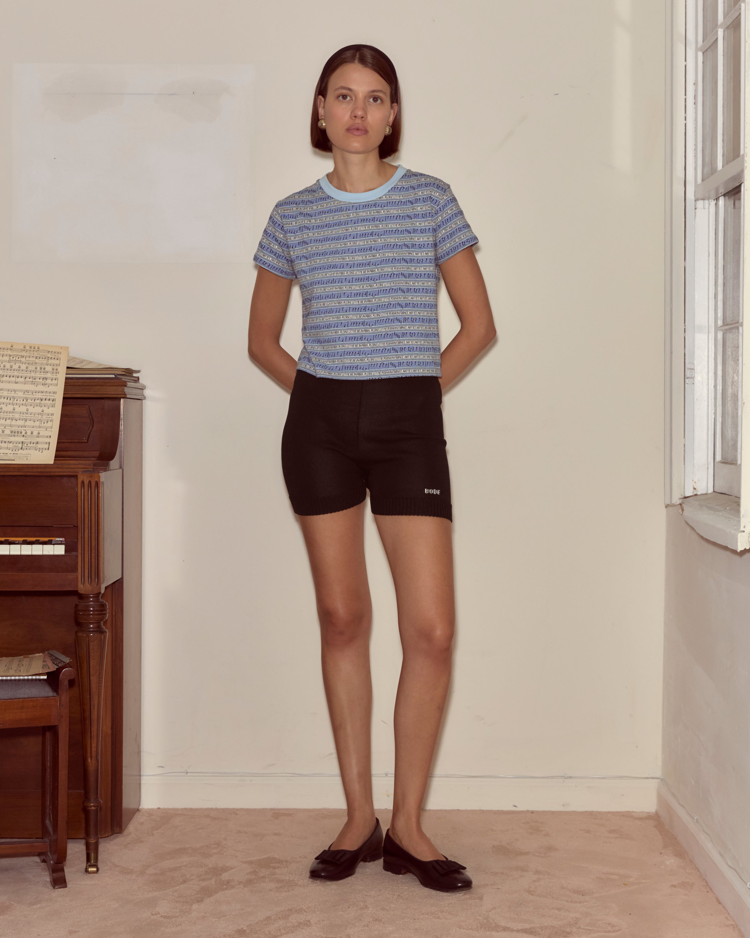 andmary Merry border short pants ルームウェア・パジャマandmary