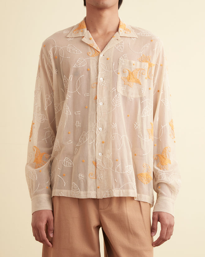 Mesh Lilium Long Sleeve Shirt SHIRT BODE New York