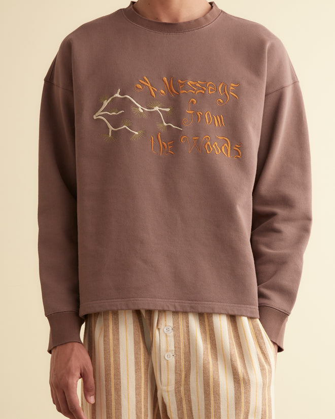 Message Crewneck CUT AND SEW BODE New York