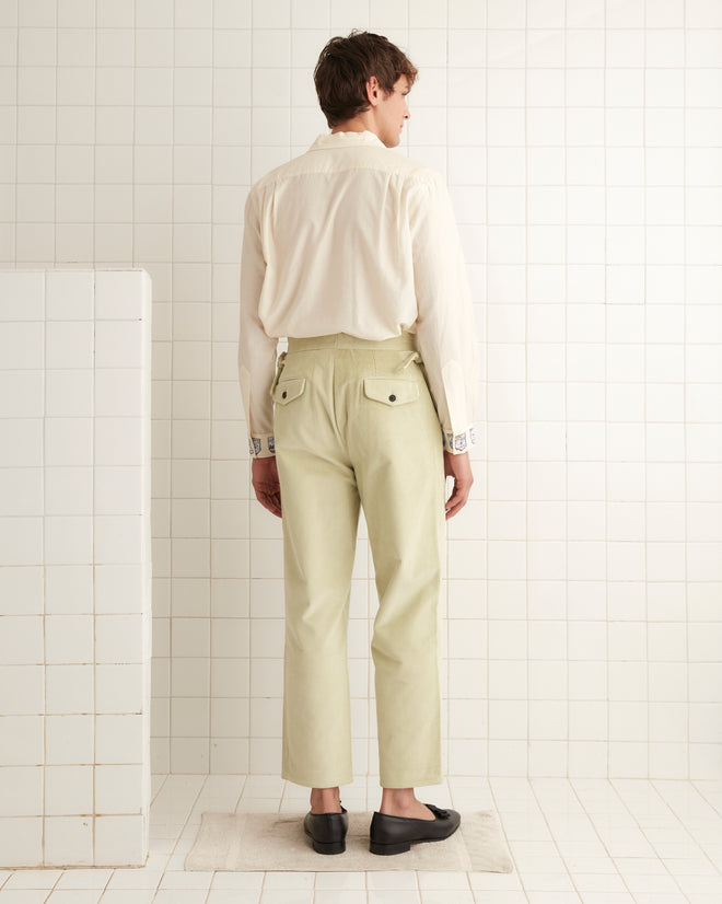 Mint Corduroy Trousers SHIRT BODE New York