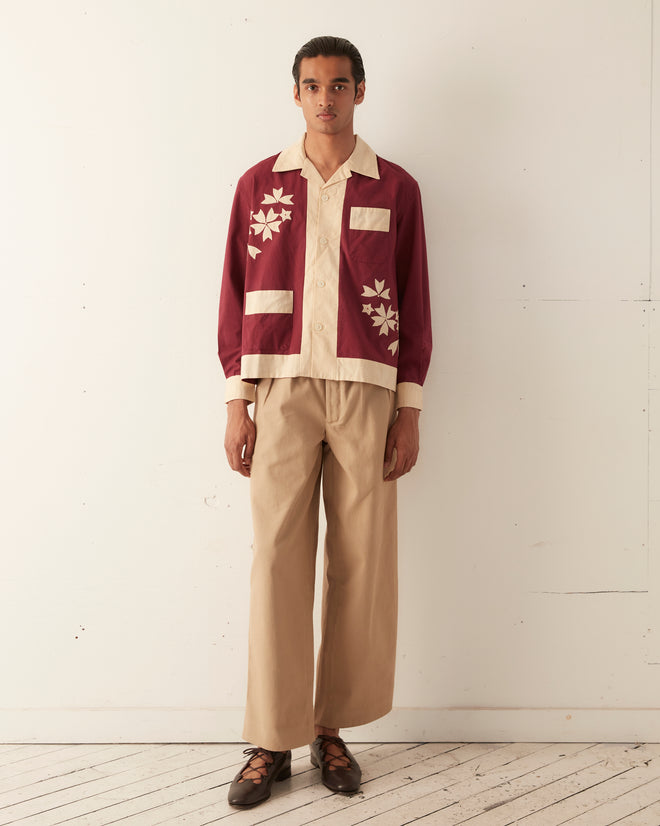 Moonflower Appliqué Long Sleeve Shirt SHIRT BODE New York