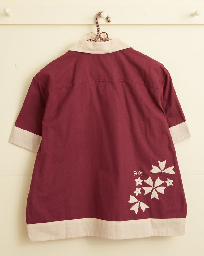 Moonflower Appliqué Short Sleeve Shirt SHIRT BODE New York