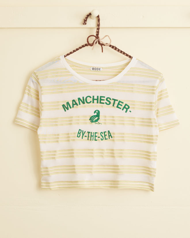 Morris Stripe Tee WOMENS CUT AND SEW BODE New York