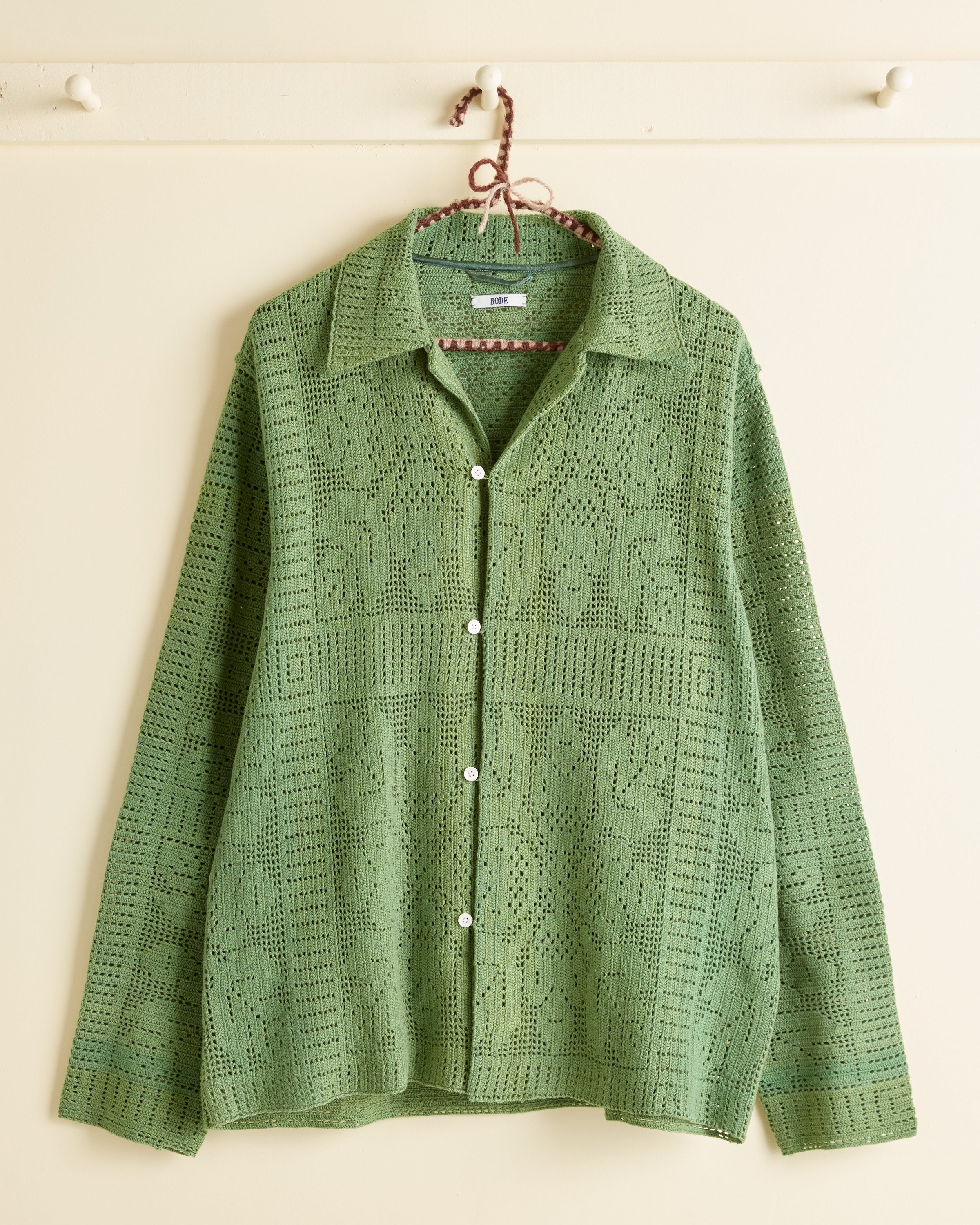 Moss Wall Long Sleeve Shirt XS/S BODE