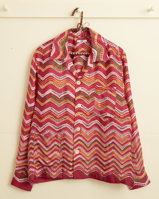 Mothra Zig-Zag Long Sleeve Shirt SHIRTS BODE New York