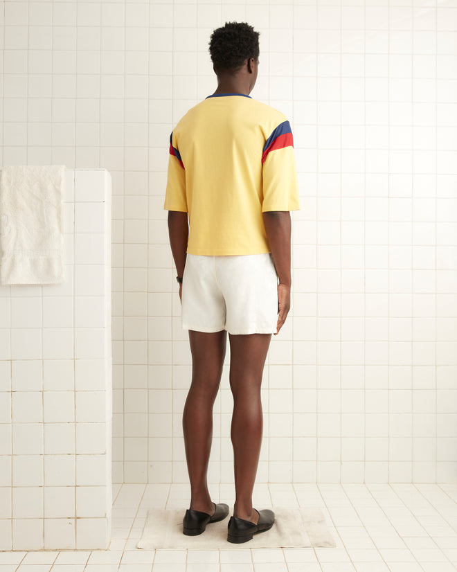 Football Jacquard Boxers - Cream MENS SHORTS BODE New York