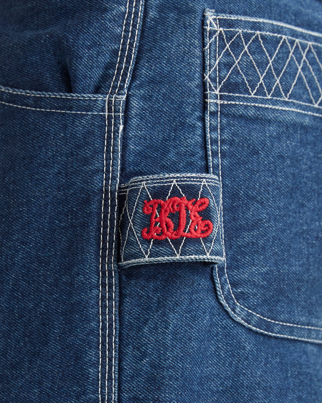 Embroidered Denim Knolly Brook Trousers MENS TROUSERS BODE New York