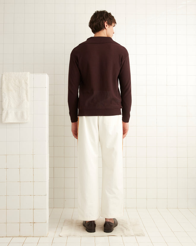 Baseball Pajama Pants - White MENS TROUSERS BODE New York