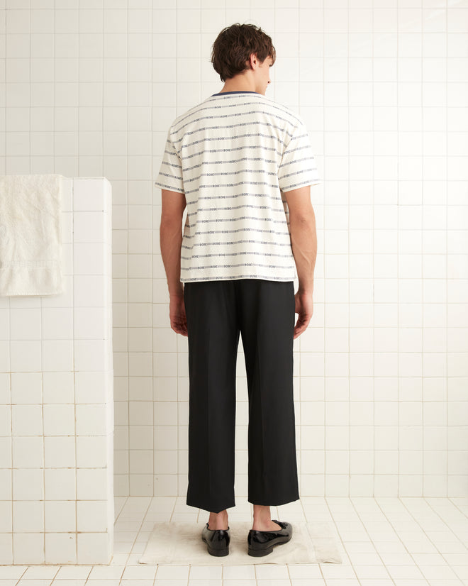 Rec Jacquard Boxy Tee MENS CUT AND SEW BODE New York
