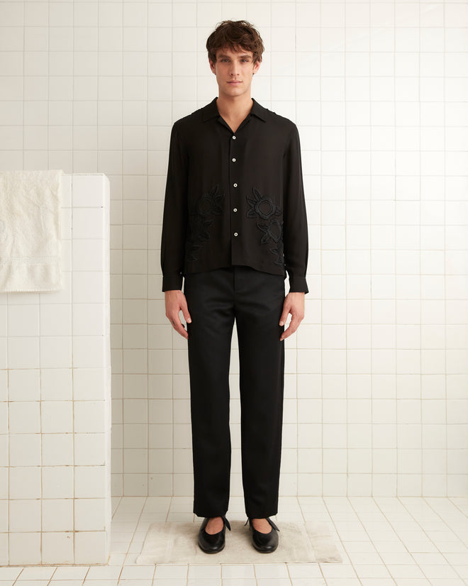 Midnight Daffodil Long Sleeve Shirt MENS SHIRTS BODE New York