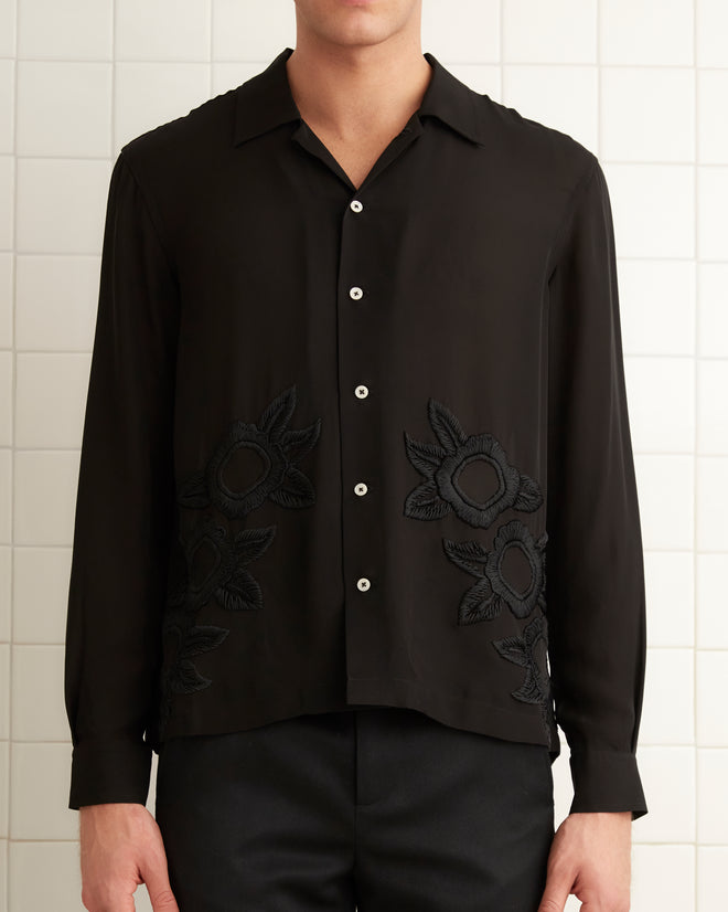 Midnight Daffodil Long Sleeve Shirt MENS SHIRTS BODE New York