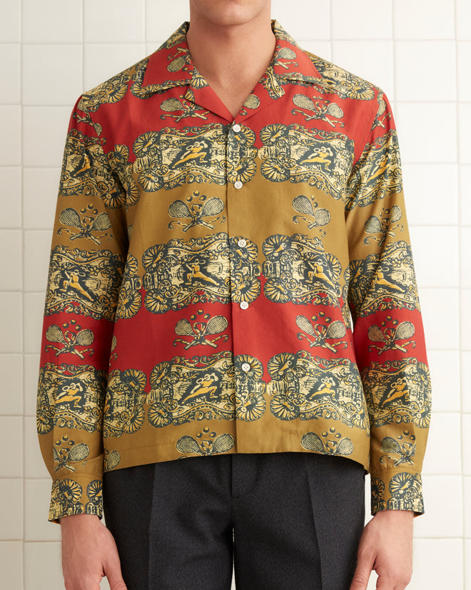 Tennis Court Long Sleeve Shirt MENS SHIRTS BODE New York