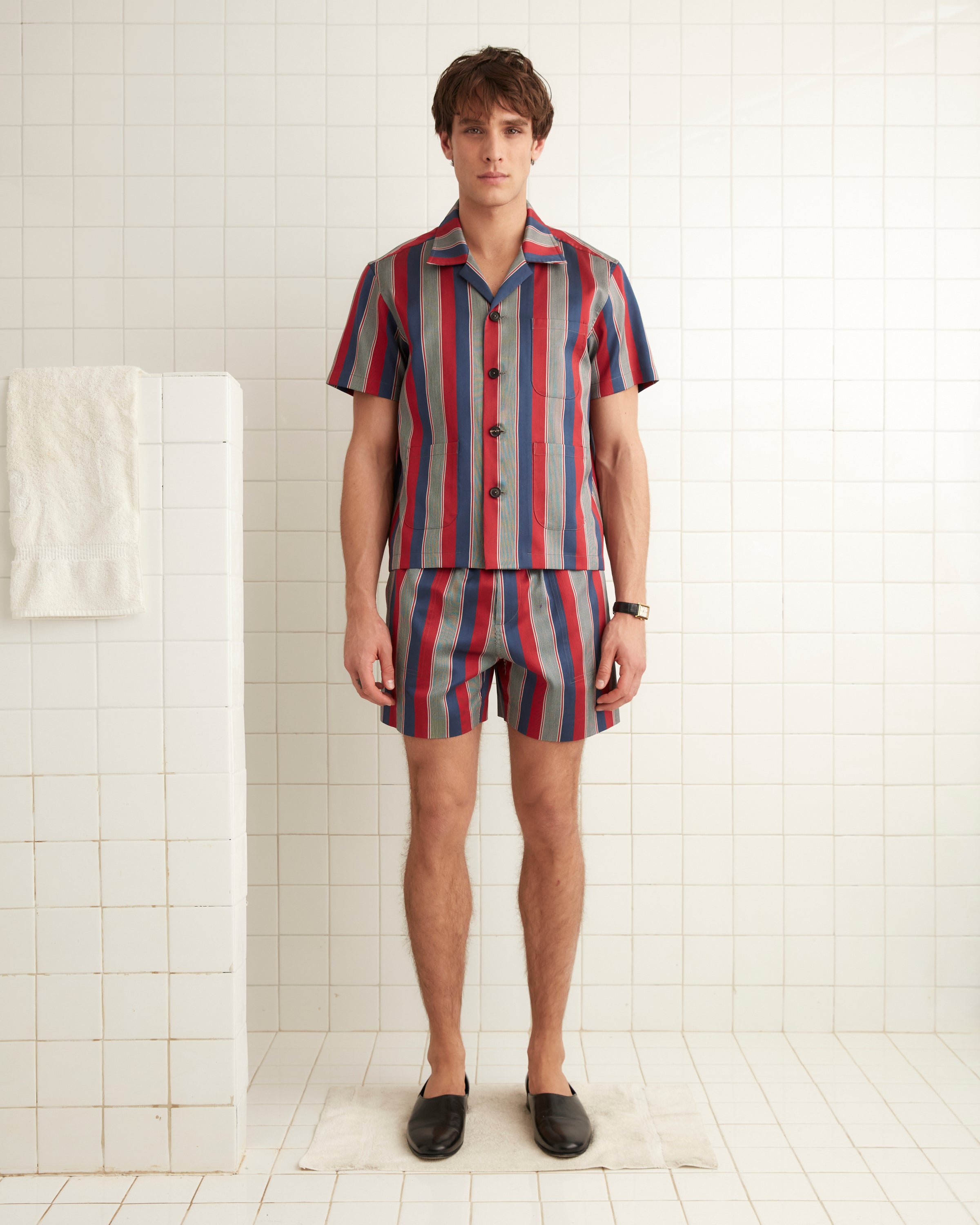 Marina Stripe Short Sleeve Shirt – BODE