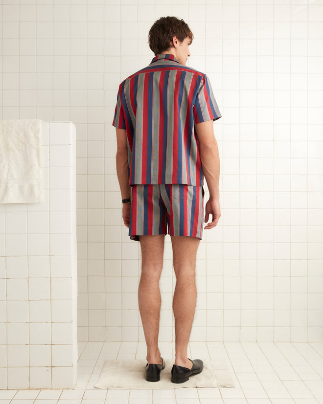 Marina Stripe Short Sleeve Shirt MENS SHIRTS BODE New York