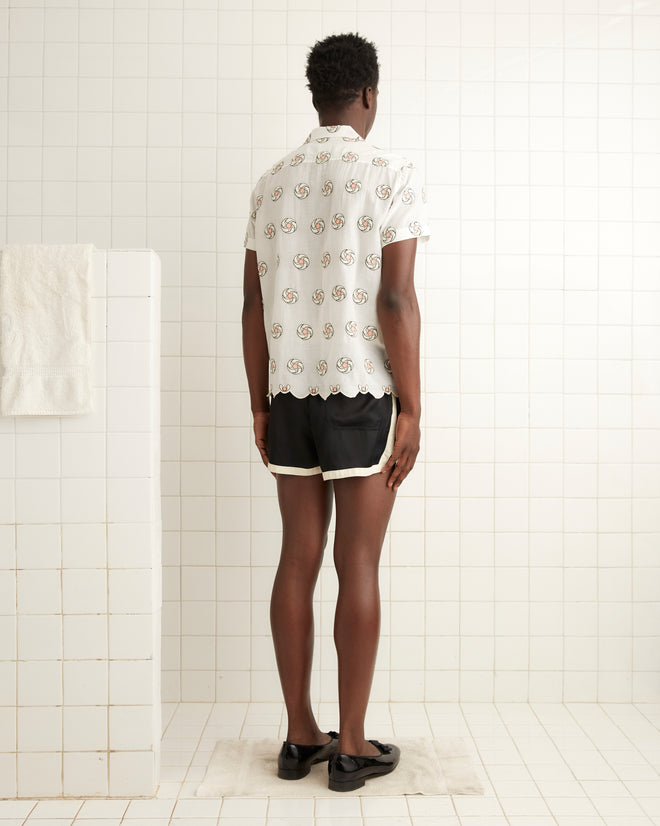 Floral Aperture Short Sleeve Shirt MENS SHIRTS BODE New York