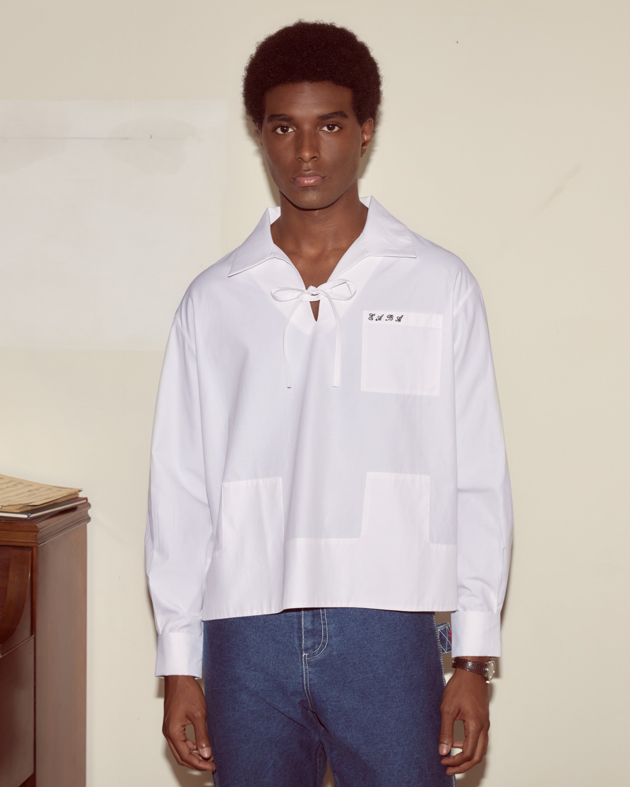 Cotton Maze Long Sleeve Shirt – BODE