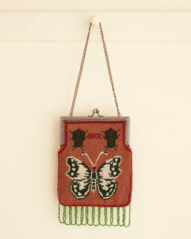 Athalia Beaded Bag - Brown/Multi