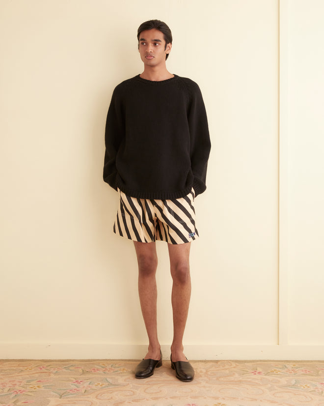 Domino Stripe Shorts MENS SHORTS BODE New York