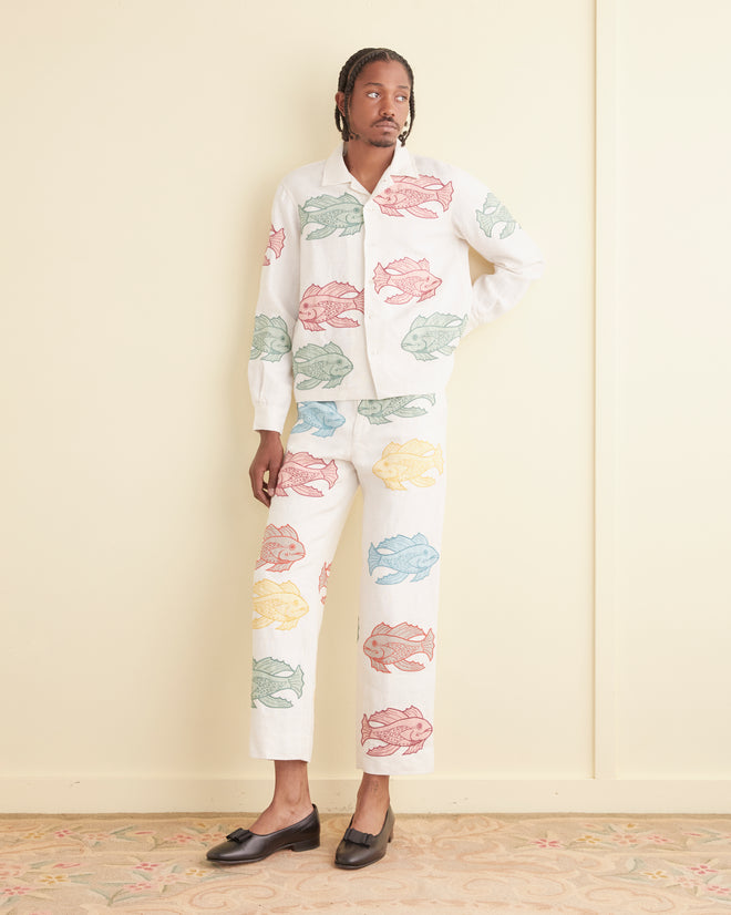 Piscine Appliqué Trousers MENS TROUSERS BODE New York